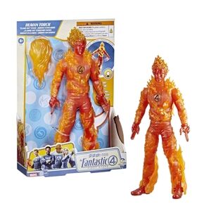 Marvel Studios Fantastic 4 First Steps- Titan Hero Series HUMAN TORCH 10" Figure